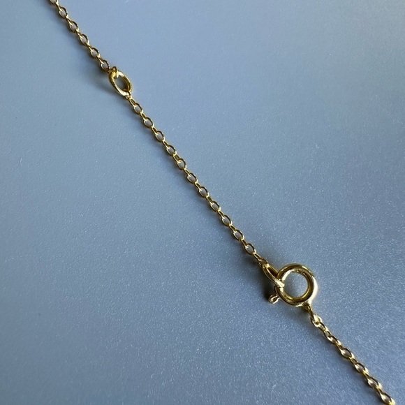 24k Gold Vermeil Dainty Shooting Star Necklace - Picture 8 of 10